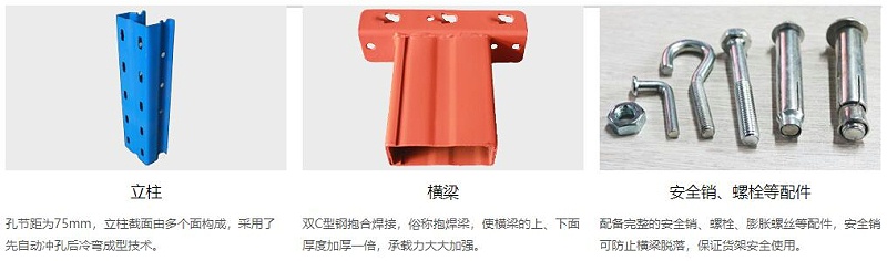 橫梁式貨架細節-大江貨架